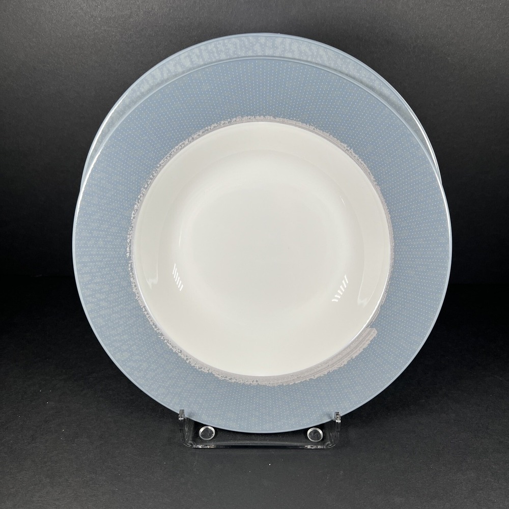 Set Of 2 Noritake Ambience Charcoal 7971 Pasta Salad Serving Bowl 9.5" NIB